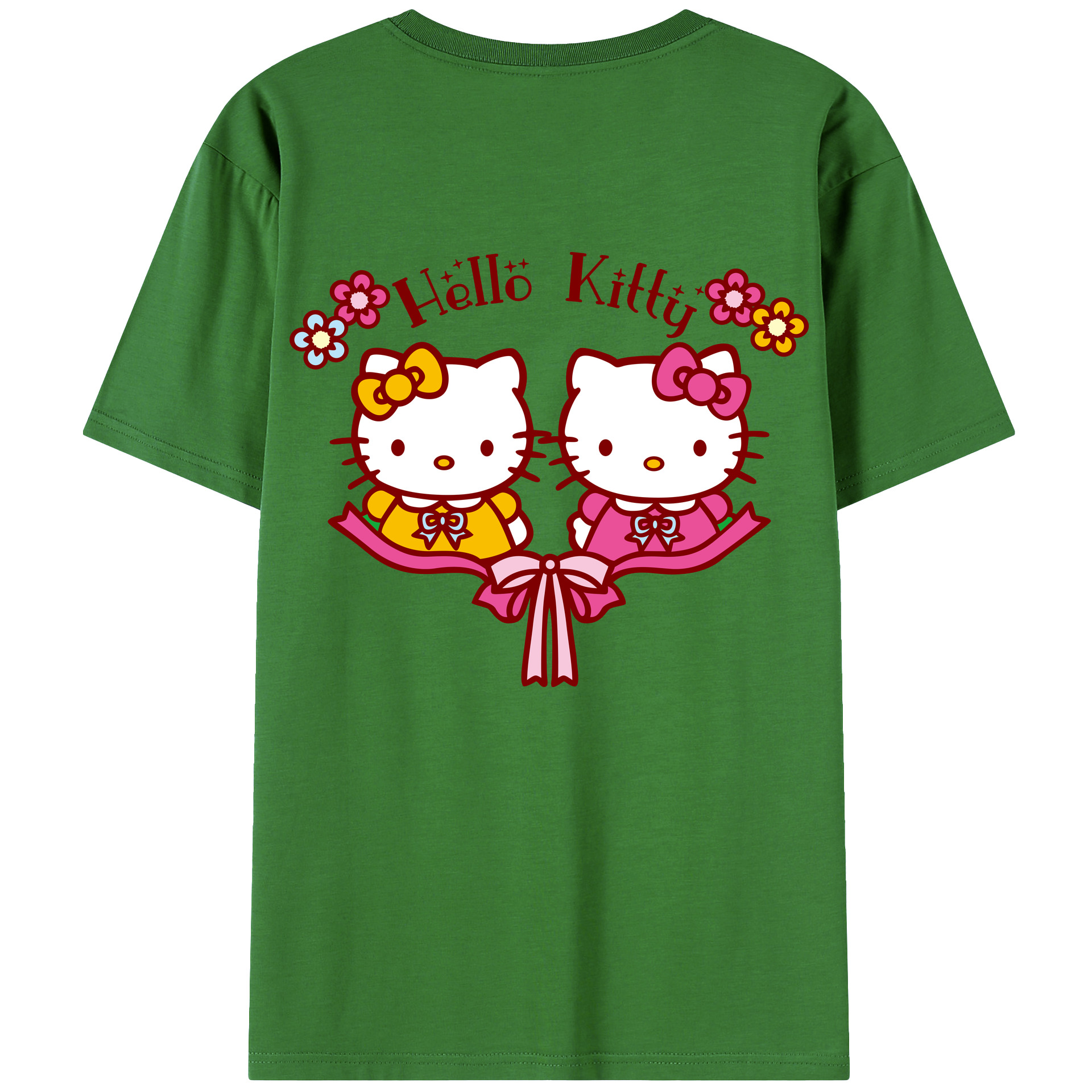（画像用） Hello Kitty ハローキティ レディース半袖Tシャツ(バックプリント)
